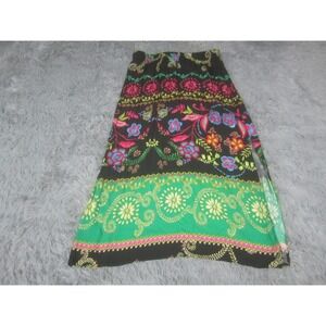 Ivy Jane Womens Skirt Small Maxi Floral Print Side Slit Casual Beach Comfort